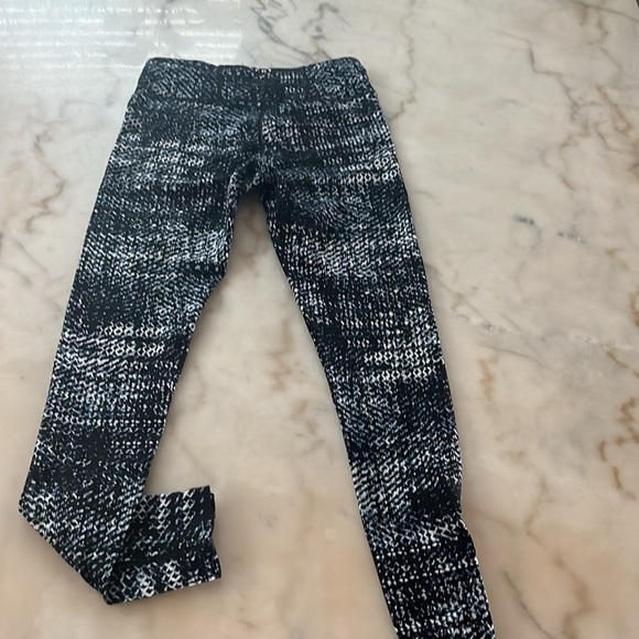 Dkny Sport Abstract Print Zippers Sides Leggings Blue Black Size XS - Picture 6 of 9